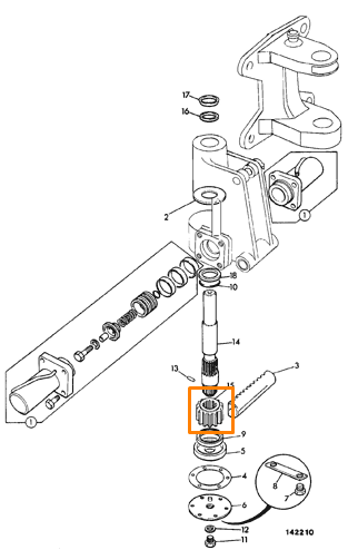 Шестерня поворот задней стрелы JCB 121/38101, 121-38101, 12138101