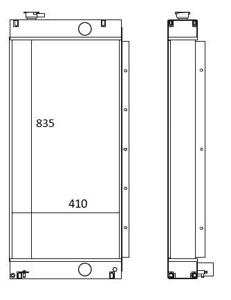 Радиатор охлаждения экскаватора JSB 30/926129, 30-926129