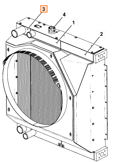 Радиатор охлаждения воздуха JCB 333/E9577, 333-E9577