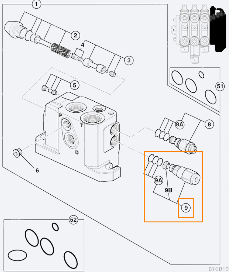 Соленоид клапан JCB MINI 25/221874, 25-221874