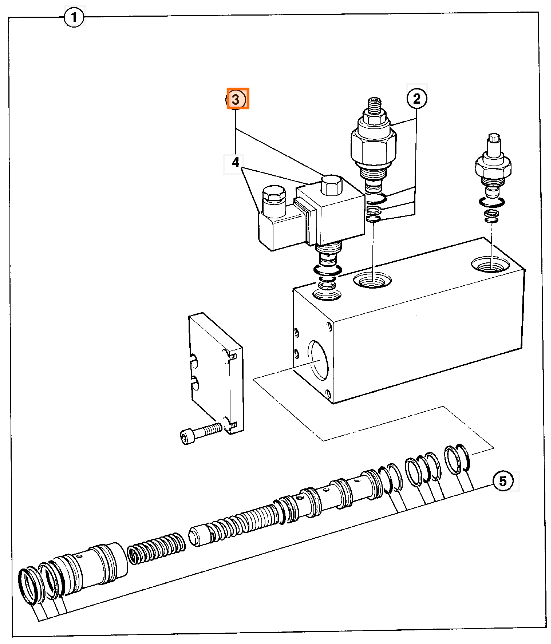 Гидравлический клапан JCB 25/966702, 25-966702