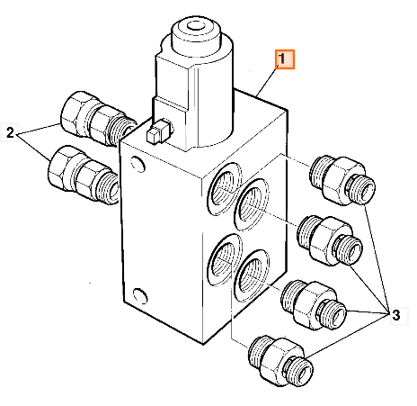 Гидравлический клапан JCB 993/78500, 993-78500