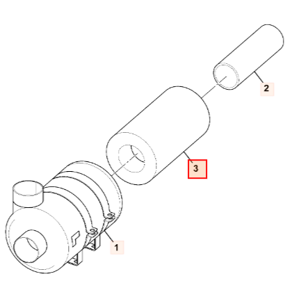 Воздушный фильтр JCB 332/Y3270, 332-Y3270, 332Y3270