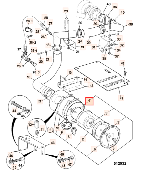 Фильтр воздушный внутренний JCB KSH0522, EK-3052AB, P124047, ST506AB, 2446U250S-2, M1991853