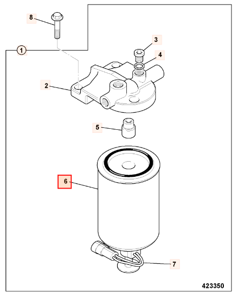 Фильтр топливный JCB 32/925414, P550549, 04218032, 32-925414, 32925414