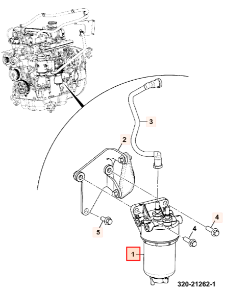 Фильтр топливный отстойник в сборе JCB 320/07401, 320/07281, 320/07381, 320-07401, 320-07281, 320-07381, 32007401, 32007281, 32007381