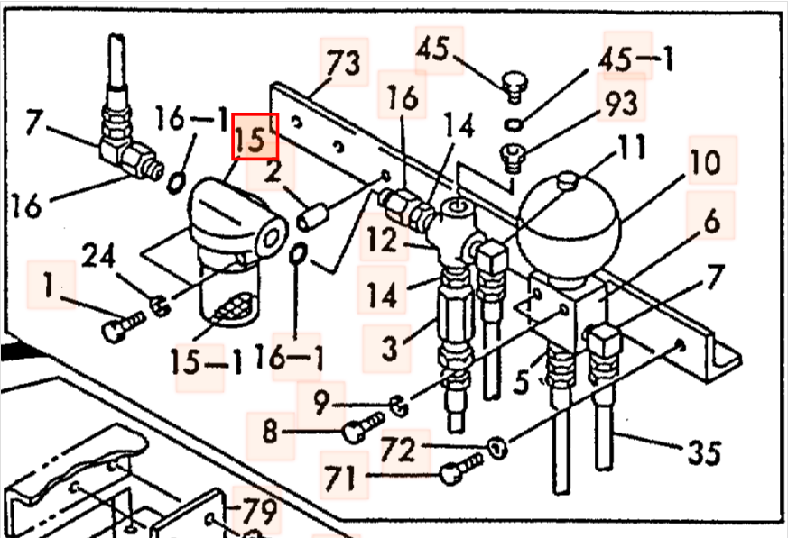 Фильтр гидравлический JCB 335/G2061, HK25377, SH60719, 335/G2059, 2474-9041, KBJ1580, 335-G2061