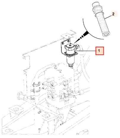 Фильтр гидравлический в корпусе JCB 333/J9896, 333-J9896, 333J9896