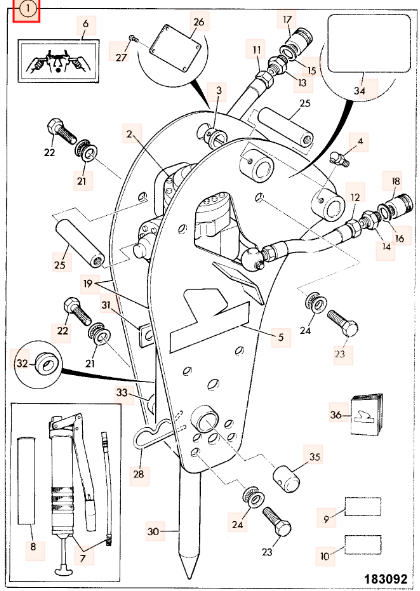Гидромолот JCB 980/30100, 903/05600, 980-30100, 903-05600, 98030100, 90305600