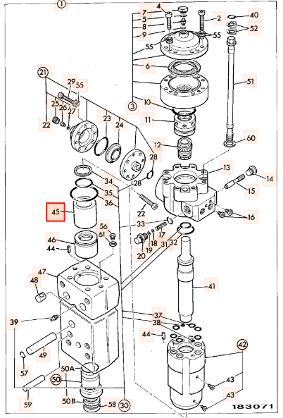Втулка гидромолота JCB 903/05608, 903/03240, 903-05608, 903-03240, 90305608, 90303240