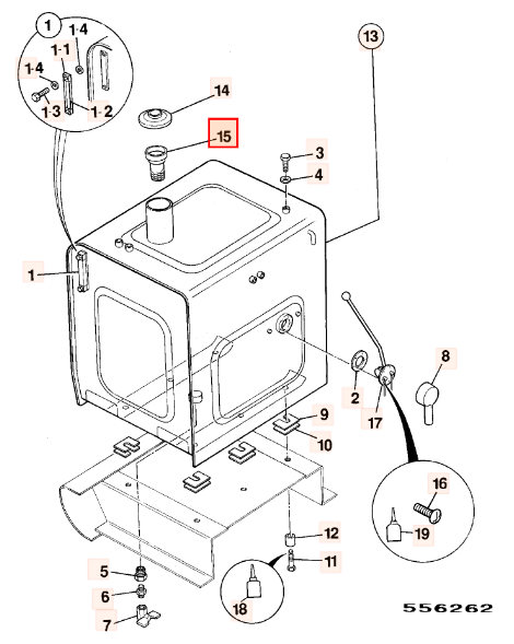 Фильтр топливный JCB JS KHH0036