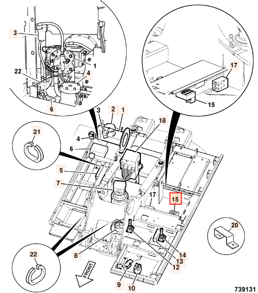 Гидравлический клапан JCB JS 25/220830, 25-220830, 25220830