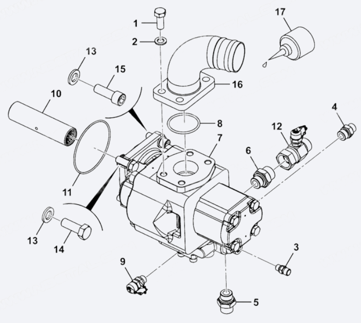 Гидронасос JCB Teleskopic 334/F2573, 334-F2573, 334F2573