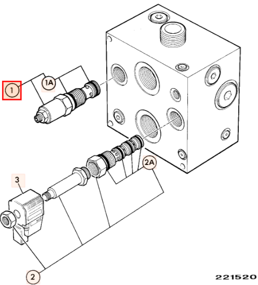 Клапан гидравлический JCB 25/982501, 25-982501, 25982501