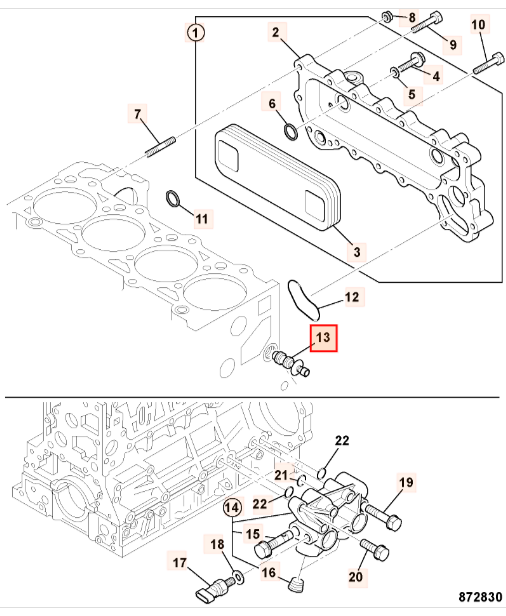 Клапан двигателя JCB 02/802189, 8973288590, LP8973288590, 02-802189, 02802189