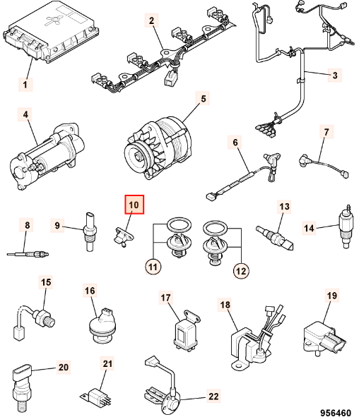 Датчик наддува JCB 716/30309, 716-30309, 1802200140, LP1802200140, 71630309