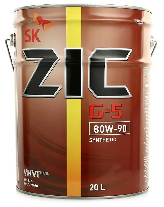 Трансмиссионное масло ZIC G-5 80W-90 - 4L (250-руб за 1-литр)
