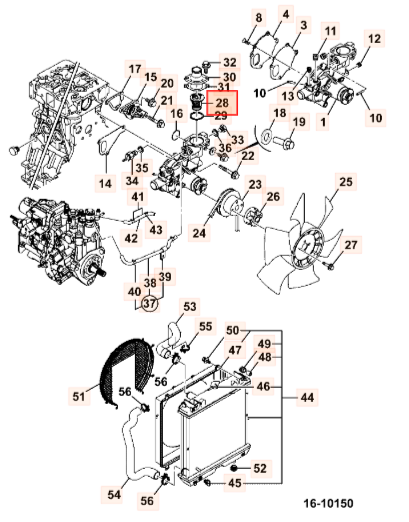 Термостат JCB 02/971481, 02-971481, 02971481