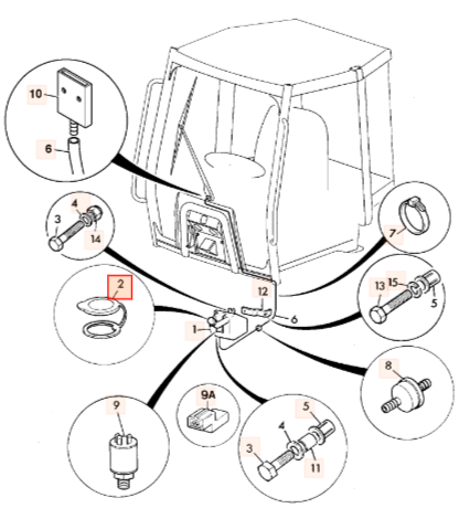 Крышка бачка омывателя JCB 717/06031, 332/G1893, 331/49939, 331/69022, 717/06301, 717/06031, 332-G1893, 331-49939, 331-69022, 717-06301