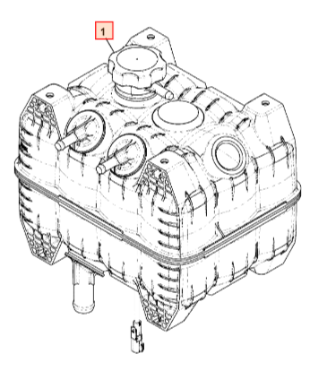 Крышка расширительного бачка JCB 334/J7542, 334-J7542, 334J7542