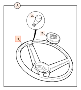 Рулевое колесо JCB 331/25693, 331-25693, 33125693