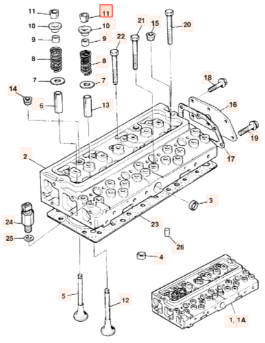 Сухари клапана двигателя AB JCB 02/100024, 33173108, 906-114, 02-100024, 02100024