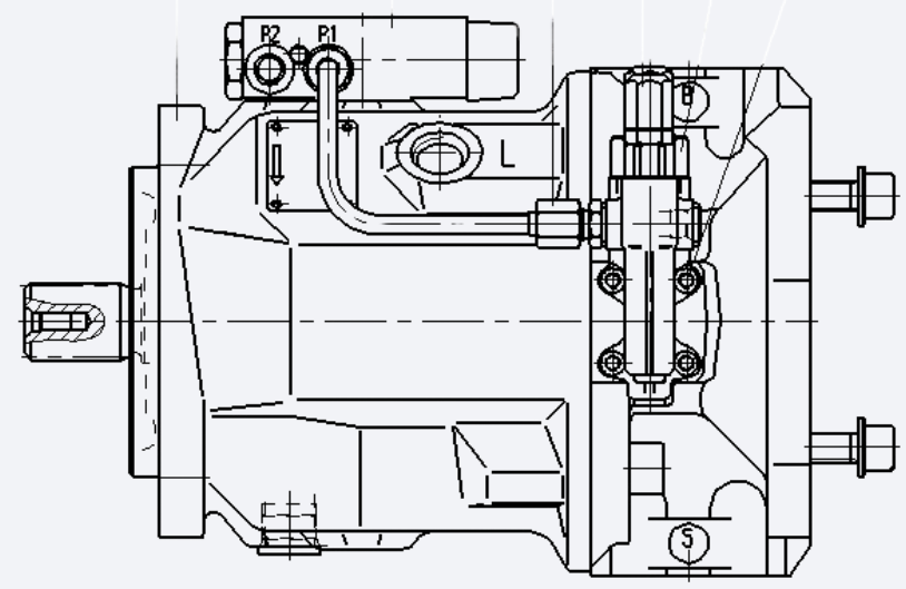 Гидронасос Аксиально-поршневой CAT A10V074DFLR/31R-VSC12N00, R902481798