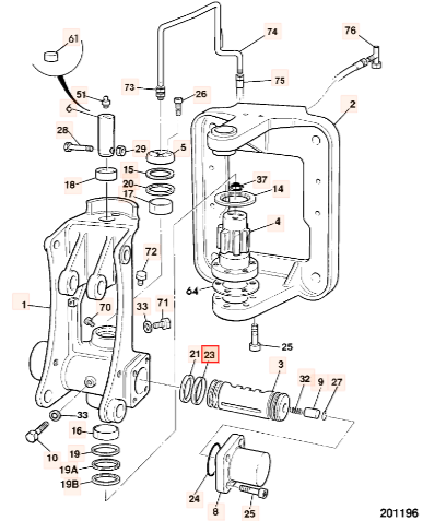 Кольцо уплотнительное JCB 2411/7918