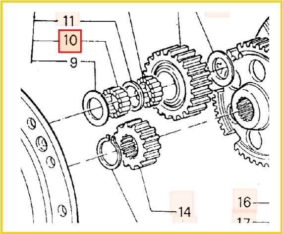 Ремкомплект подшипника JCB 450/24426