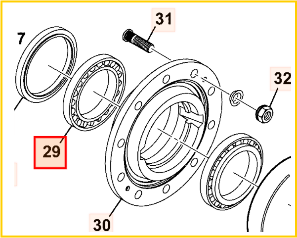 Подшипник JCB 333/D1575