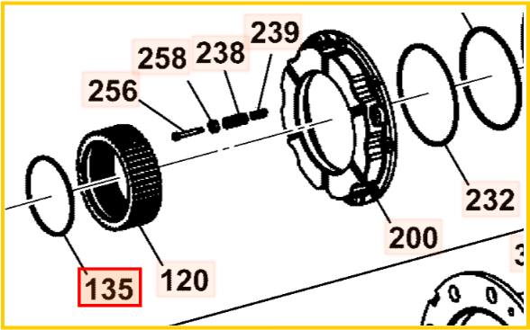 Кольцо уплотнительное JCB 332/C2476