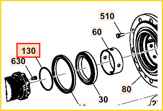 Кольцо уплотнительное JCB 332/C2445