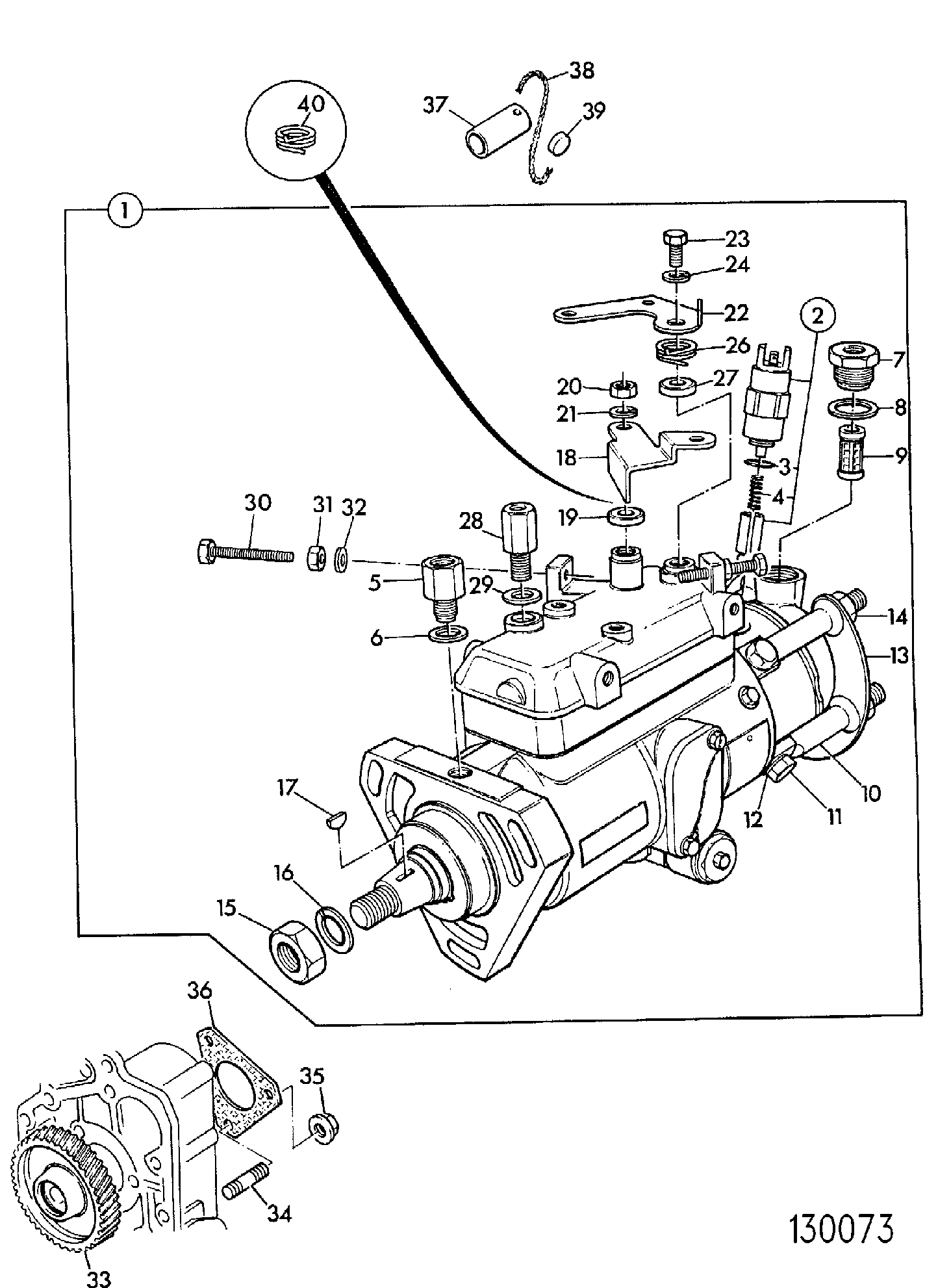 Прокладка ТНВД JCB 02/100679