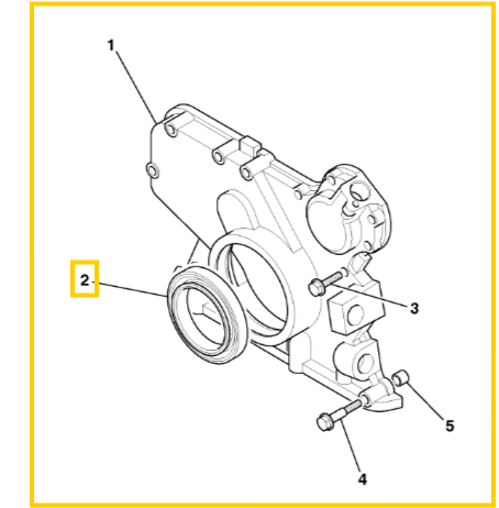 Сальник коленвала передний JCB 02/911783