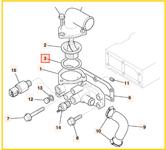 Кольцо уплотнительное JCB 1137430160