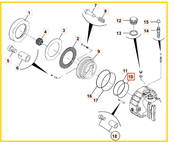 Кольцо уплотнительное JCB 333/D1609