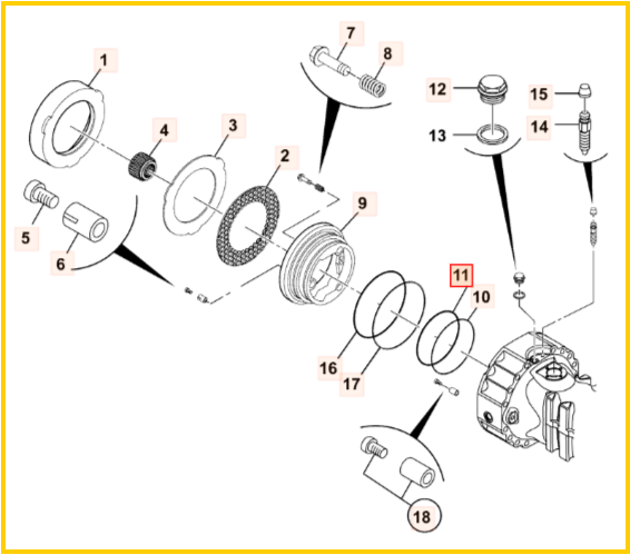 Кольцо уплотнительное JCB 333/D1610