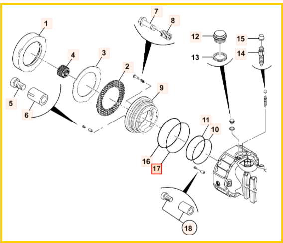 Кольцо уплотнительное JCB 333/D1614