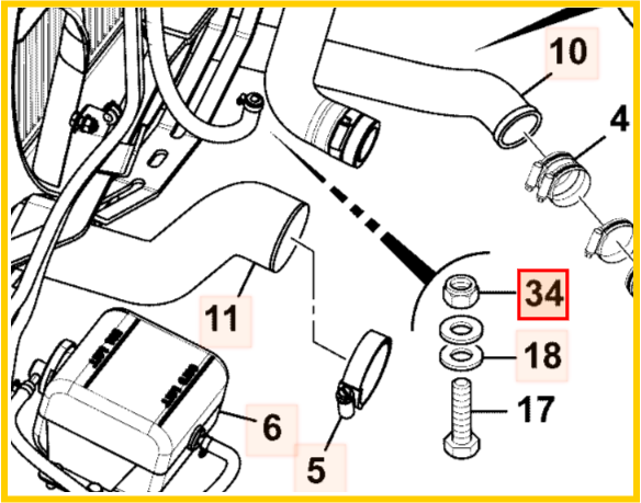 Гайка JCB 1370/0303Z