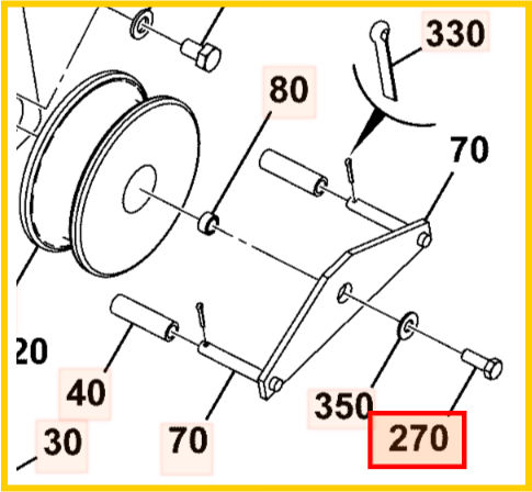 Болт JCB 1305/0206D