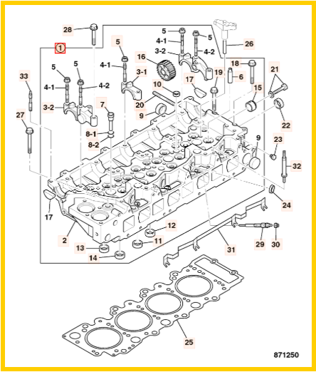 Головка блока цилиндров JCB 02/802044