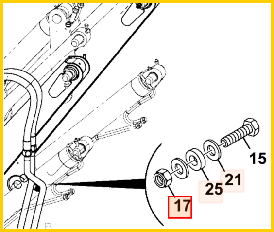 Гайка JCB 1370/0203D