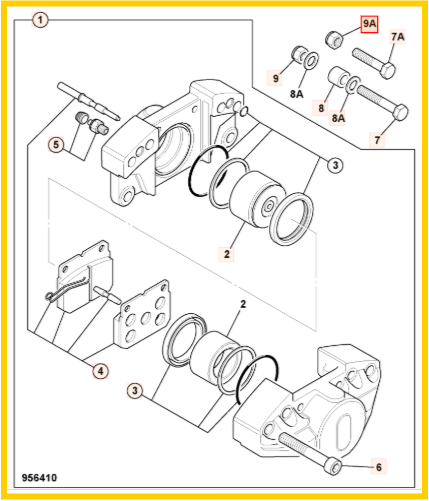 Гайка JCB 1371/0601D