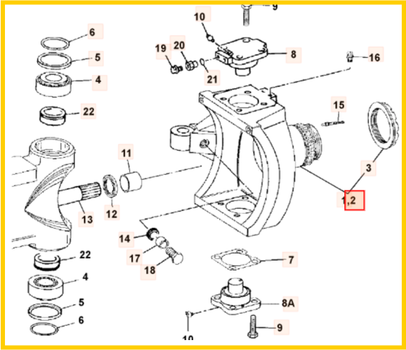 Поворотный кулак JCB 10/300073