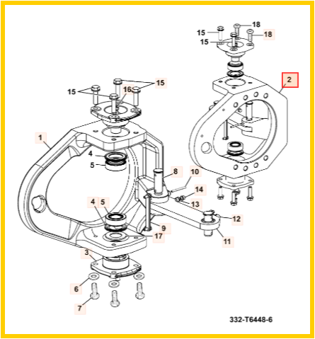 Поворотный кулак JCB 332/S1764