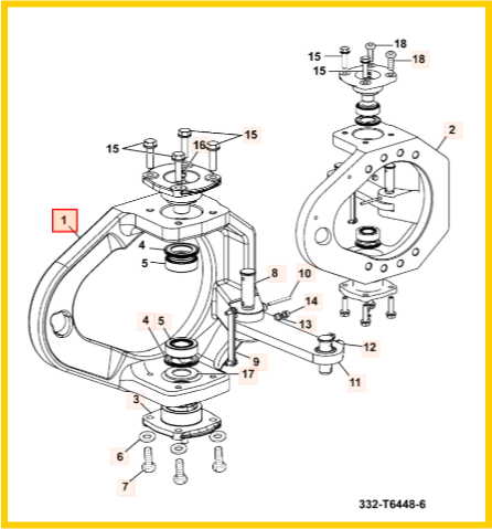 Поворотный кулак JCB 332/S1763