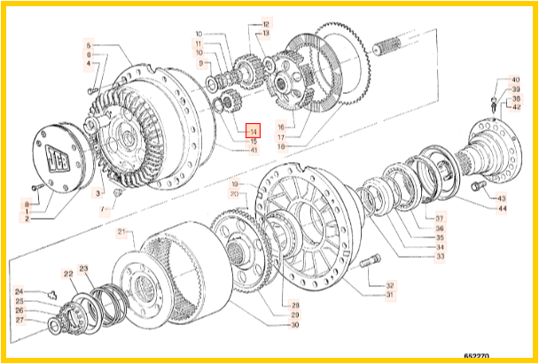 Шестерня бортового редуктора JCB 10/908868