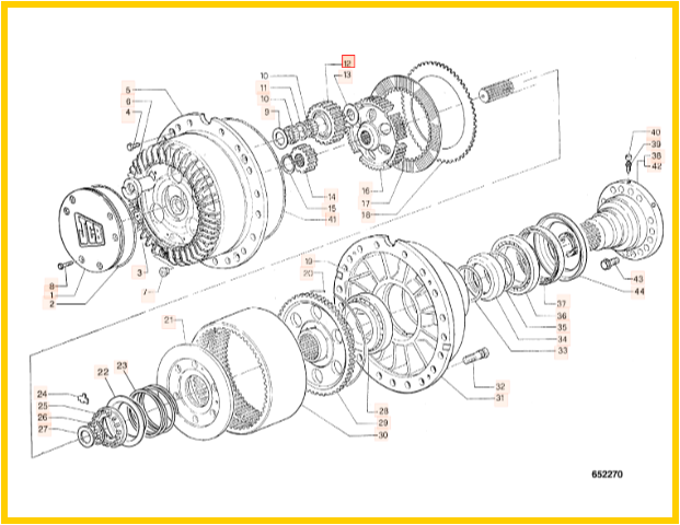 Шестерня бортового редуктора JCB 10/908867