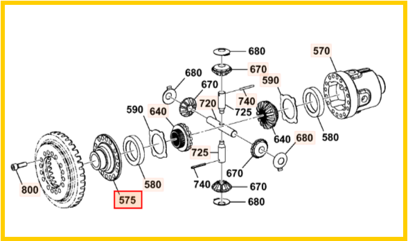 Крышка дифференциала JCB 334/L6108