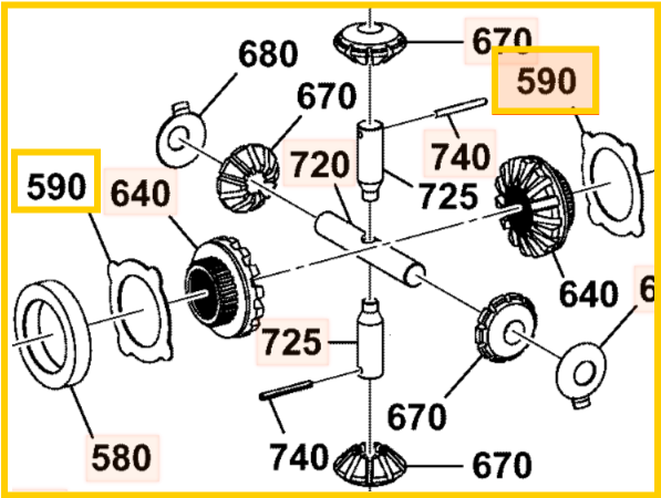 Шайба дифференциала JCB 334/L6109